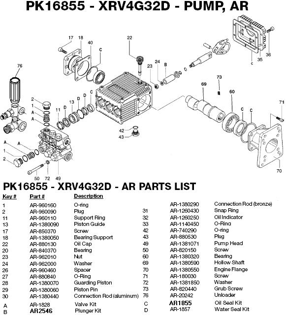 Excell EXWGC3240 pump Parts